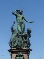 •	St. Gallen, der zuverlässigen Wasserversorgung der Stadt wurde mit dem Brunnen ein Denkmal gesetzt.