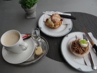 Mittagessen für Süßspatzen - mit Vermicelle, das Kastanienpüree gibt es erst im Herbst.