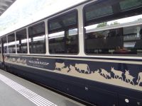 Der Goldenpassexpress bringt uns von Interlaken nach Montreux.