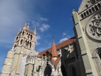 Lausanne, die Kathedrale Nôtre-Dame ist in der Romanik begonnen, in der Frühgotik vollendet worden.  &ndash; &copy; Vivian Kreft (Eberhardt TRAVEL)