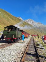 152 Fahrt Furka-Dampfbahn - Pause an der Station Furka &ndash; &copy; Annette Probst-Weise (Eberhardt TRAVEL)