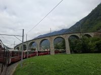 Fahrt mit dem Bernina-Express... (Kreisviadukt von Brusio) &ndash; &copy; Katrin Deutschbein (Eberhardt TRAVEL)