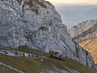Pilatusbahn (steilste Zahnradbahn der Welt)
