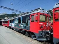 Der Bernina-Express steht bereit &ndash; &copy; Martina Pötschke (Eberhardt TRAVEL)