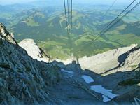 Rückfahrt vom Säntis auf die Schwägalp