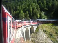 Fahrt mit dem Bernina-Express