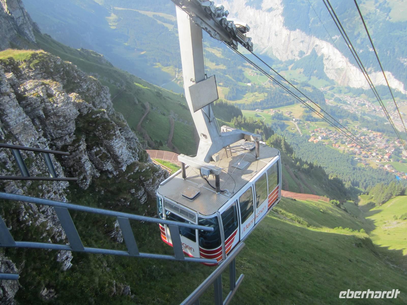 Männlichen-Gondelbahn von  Wengen &ndash; &copy; Gisela Gerlach (Eberhardt TRAVEL)