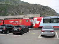 Bahnhof Andermatt mit Glacierexpress &ndash; &copy; Ina Lakermann (Eberhardt TRAVEL)
