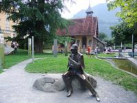Sherlock-Holmes-Denkmal in Meiringen &ndash; &copy; Martina Pötschke (Eberhardt TRAVEL)