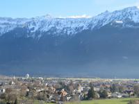 178 Silvester im Berner Oberland - Blick über Interlaken vom Hotel Metropol