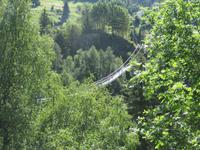 419 Fahrt nach Interlaken -Stopp an der Hängebrücke Fürgangen-Mühlebach &ndash; &copy; Annette Weise (Eberhardt TRAVEL)