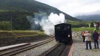 Fahrt mit der Furka-Dampfbahn (Bahnhof in Realp) &ndash; &copy; Katrin Deutschbein (Eberhardt TRAVEL)