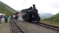 Fahrt mit der Furka-Dampfbahn (Haltepunkt Furka) &ndash; &copy; Katrin Deutschbein (Eberhardt TRAVEL)