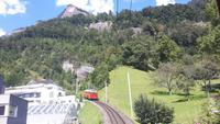 Rückankunft mit der Rigi-Bahn in Vitznau