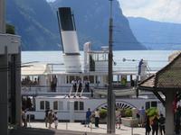 Vitznau  - Alphornbläser auf dem Dampfer &ndash; &copy; Annette Weise (Eberhardt TRAVEL)