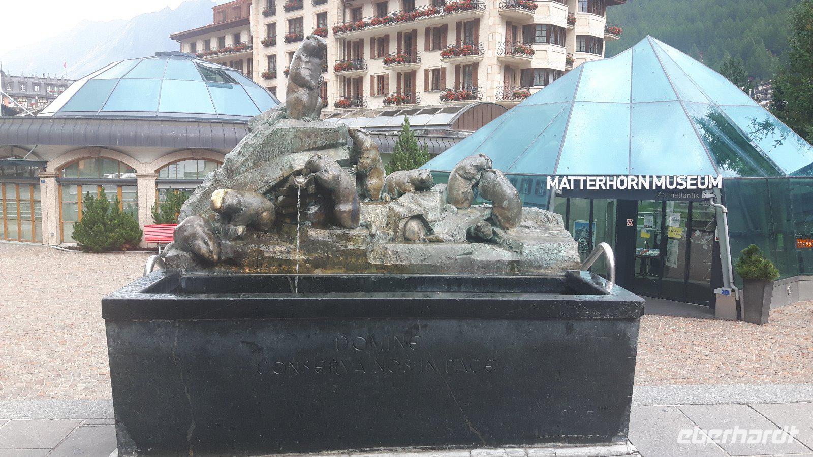 Zermatt (Murmeltierbrunnen) &ndash; &copy; Katrin Deutschbein (Eberhardt TRAVEL)