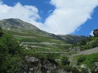 Fahrt nach Mörel  - Blick zur Furka Pass Strasse &ndash; &copy; Annette Weise (Eberhardt TRAVEL)