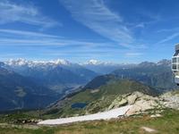Blick vom Bettmerhorn - Dom - Monte Rosa Gruppe mit Duforspitze - Matterhorn -Weisshorn - Mont Blanc &ndash; &copy; Annette Weise (Eberhardt TRAVEL)
