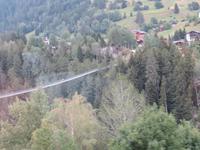 Fahrt mit dem Glacier-Express - Hängebrücke von Bellwald