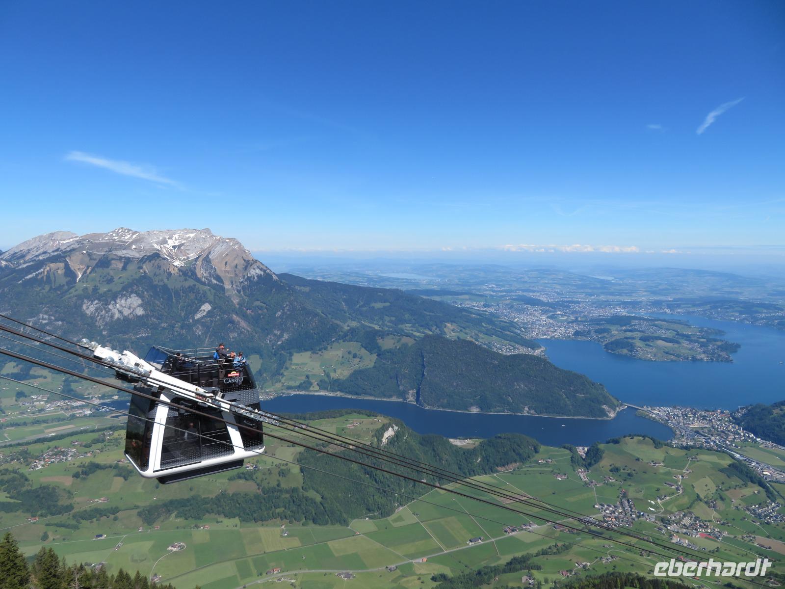 Auf dem Stanserhorn -Cabrio-Bahn &ndash; &copy; Annette Weise (Eberhardt TRAVEL)