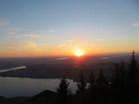 122 Rigi-Kaltbad Blick über den Vierwaldstättersee - Sonnenuntergang &ndash; &copy; Annette Weise (Eberhardt TRAVEL)