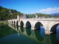 Na Drini most - Titel des Romans  von  Ivo Andric  &ndash; &copy; Marta Rass (Eberhardt TRAVEL)