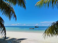 Hotelstrand auf Praslin, Seychellen 