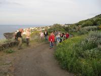 Auf dem weg zum ehemaligen Observatorium, das heute ein Restaurant ist (Stromboli).