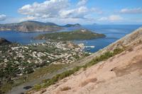 Aufstieg auf Vulcano - Blick hinab