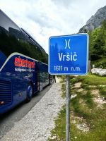 Unser Bus auf dem Vrsic Paß &ndash; &copy; Simone Willner (Eberhardt TRAVEL)
