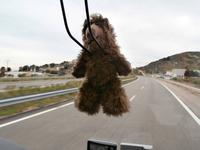 Maskottchen Alf im Bus von Alf Langer &ndash; &copy; Ingrid Langer (Eberhardt TRAVEL)