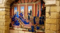 Ein außergewöhnliches Gemälde der Künstlerin Raymonde Pagégie in der Kathedrale von Ronda, Andalusien, Spanien.