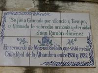 Granada Alhambra Komponist Manuel Falla &ndash; &copy; Grit Wendelberger (Eberhardt TRAVEL)