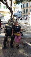 Malaga RL Ingrid mit Picasso  &ndash; &copy; Ingrid Langer (Eberhardt TRAVEL)