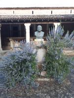 Statuen in Innenhof Kloster Lluc - Mallorca &ndash; &copy; Marieta Beck (Eberhardt TRAVEL)