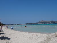 am Strand in der Bucht von Alcudia