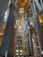 gewaltige Raumwirkung im Inneren der Sagrada Familia
