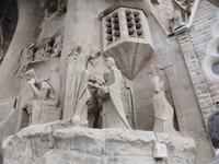 Sagrada Familia. Passionsfassade (Detail)