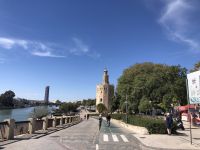 Torre de Oro - Spaziergang mit der Eberhardt Reisegruppe am Guadalquivir &ndash; &copy; Sabine C. Seifert (Eberhardt TRAVEL)