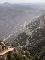 Aussicht ins Tal vom Kloster in Montserrat 