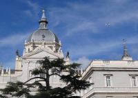 Almudena Kathedrale  mit Zeder &ndash; &copy; Gina Egenolf (Eberhardt TRAVEL)