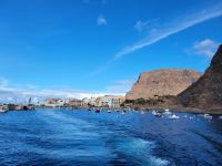Whale Watching/Blick auf Hafen von Vueltas/Valle Gran Rey/La Gomera/Kanaren &ndash; &copy; Susanne Hofen (Eberhardt TRAVEL)