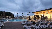 Abendstimmung in unserem Hotel  