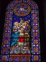 Wunderschöne bemalte Fenster im Kloster Montserrat.jpg &ndash; &copy; Katrin Jähne (Eberhardt TRAVEL)