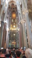 Barcelona - Sagrada Familia - Blick Richtung Altarraum &ndash; &copy; Anke Nicke (Eberhardt TRAVEL)