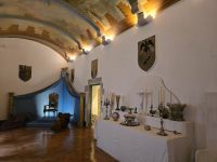 Thronsaal von Gala, der Frau von Dali im Schloss Pubol