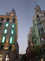  Links - gilt der ersten Gebäude auf Gran Via (1915) Hotel Roma, heute WOW-Geschäft - Madrid