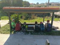 Spanien, Wanderetappe nach Baiona, Pause an der Wasserstelle &ndash; &copy; Sabine C. Seifert (Eberhardt TRAVEL)