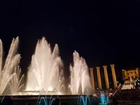 Wasserspiele in Plaça d’Espanya in Barcelona