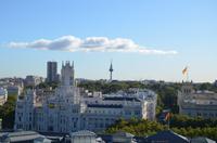 Dachterrasse - Ausblick auf den Palacio de Cibeles CentroCentro &ndash; &copy; Katja Neumann (Eberhardt TRAVEL)